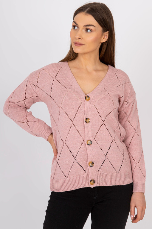 Wool sweater with buttons