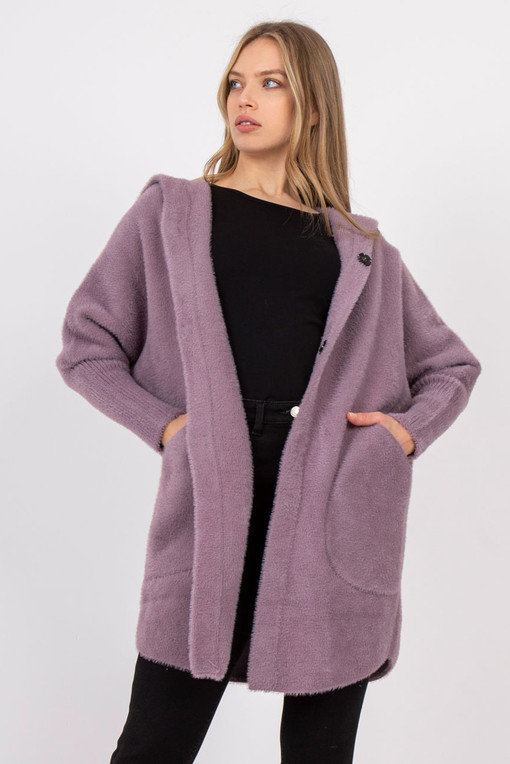 Coat with wool and hood
