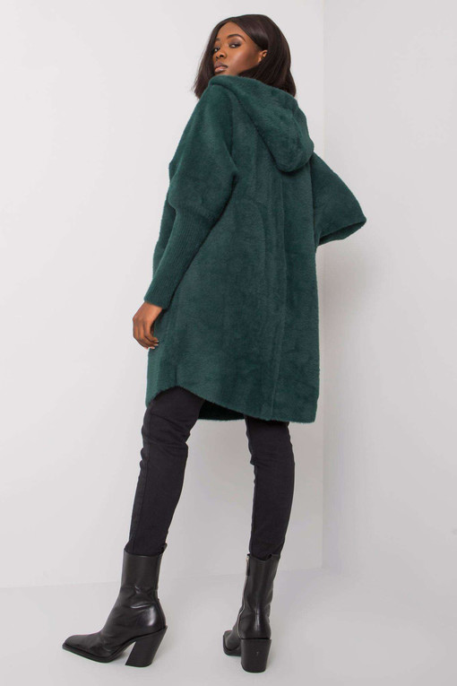 Coat with wool and hood
