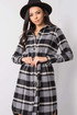 Shirt dress with wool