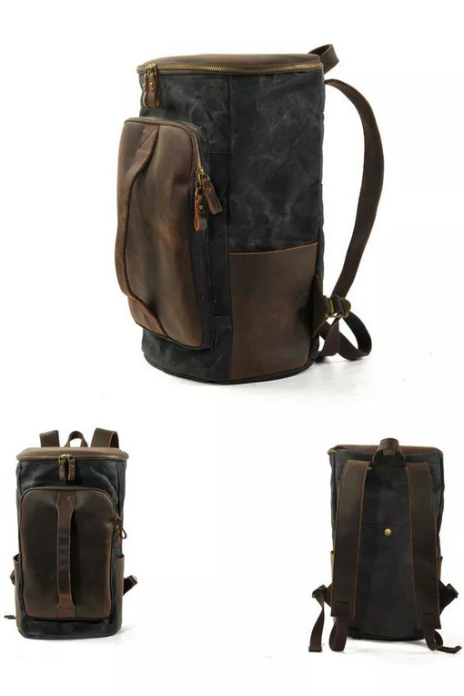 Canvas travel backpack