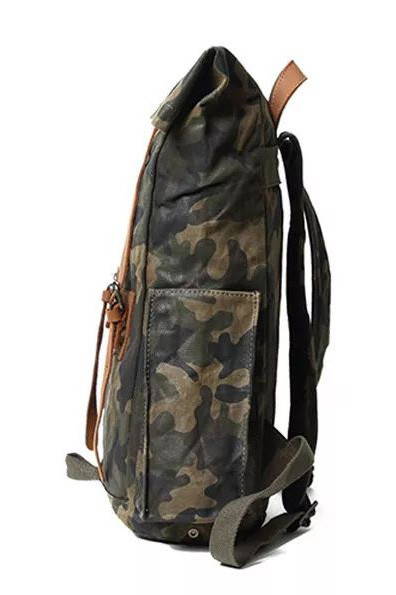 Rolling camouflage backpack