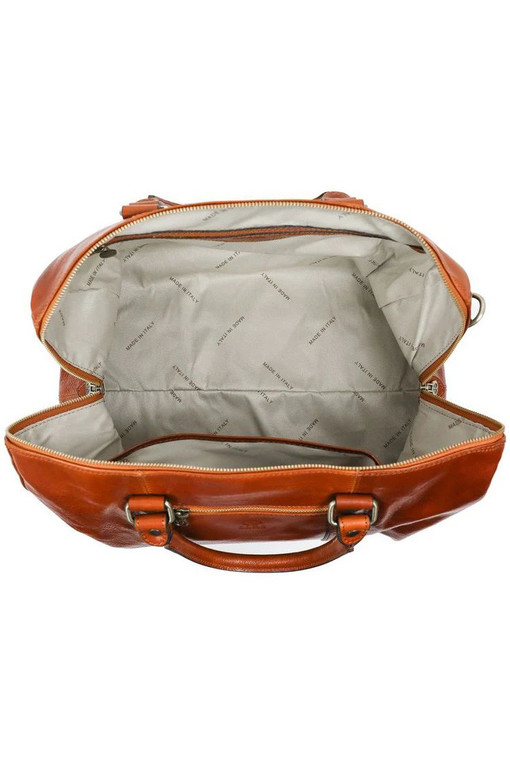 Small travel bag genuine leather