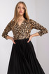 Dress with leopard top