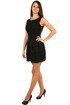 Elegant women's evening dress with lace