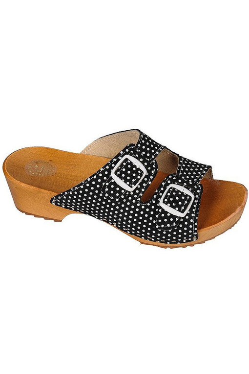 Polka dot clogs slippers