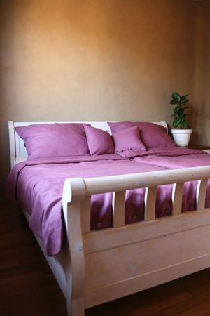 Extended duvet cover made of 100% hemp, designed and sewn with love and care in the Czech Podkrkonoší region monochrome