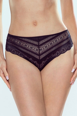 Brazilian panties with lace monochrome cotton double gusset narrow elastic waistband narrow elastic around the legs higher