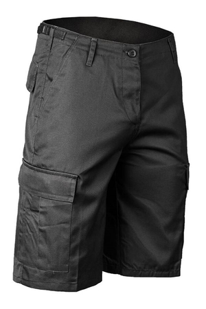 Men's cargo shorts monochrome belt loops side adjustable waistband button closure two front welt pockets two larger, sewn-on