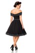 Elegant retro sleeveless black dress