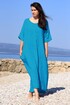 Women's summer linen maxi dress