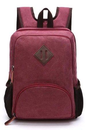 Smaller school backpack with pockets: main compartment with zipper closure inside zipper pocket padded notebook compartment,