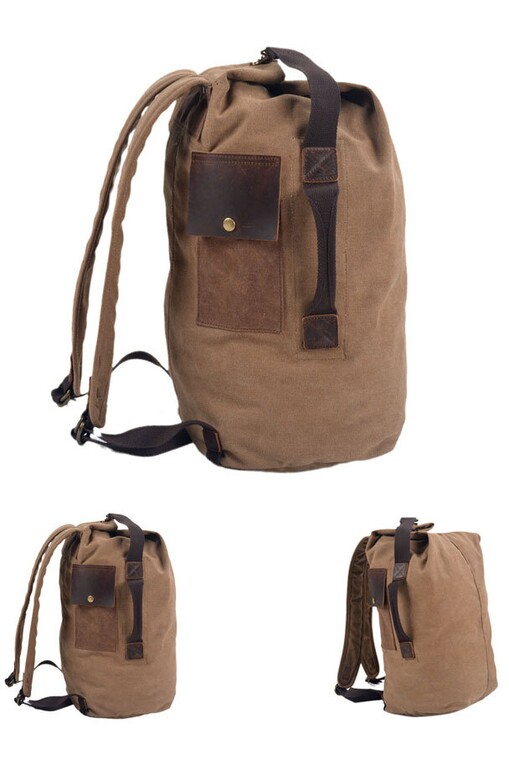 Canvas stylish backpack