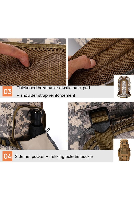 Tactical camouflage outdoor backpack