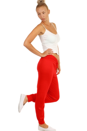 Comfortable women's turkish pants with wide waist and rubber trousers. Smooth and soft. Import: Italy Material: 95% viscose,