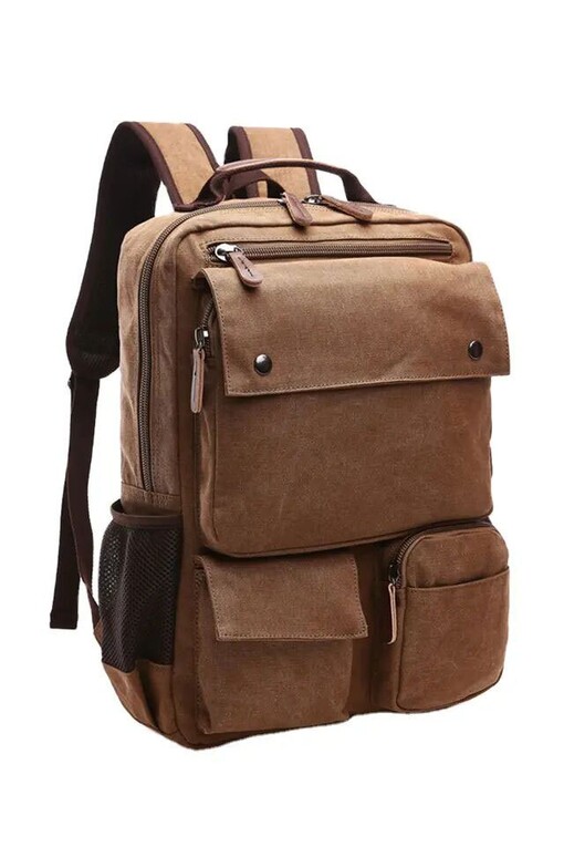 School backpack with front pockets