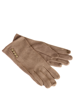 Slim women's gloves: fingerless high flower for screen control elegantly decorated buttons supplied in two sizes spring,