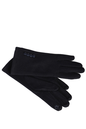 Slim women's gloves: fingerless high flower for screen control elegantly decorated buttons supplied in two sizes spring,