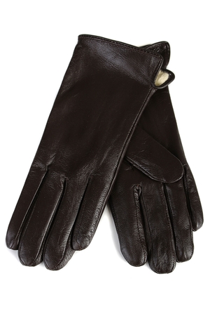 Elegant leather gloves: chic gift for every lady practical addition to winter outfit sewn from leather with soft fur inside