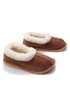 Light brown sheepskin slippers