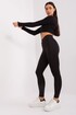 Cotton leggings with an interesting waistband