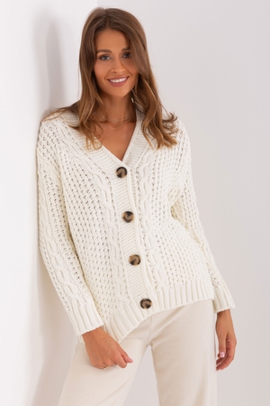 Sweater: universal use earthy colors striking knit pattern all year round, for cooler summer evenings with wool in the