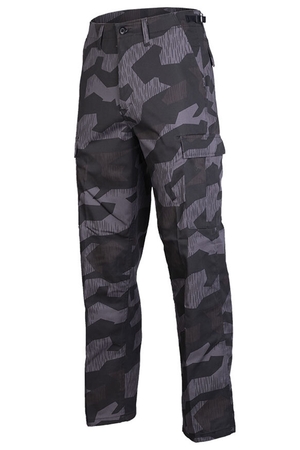 We present men's pocket pants with a unique Splinternight camouflage pattern that combine modern style with practical design.