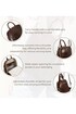 Luxury leather backpack Convertible 2 in 1